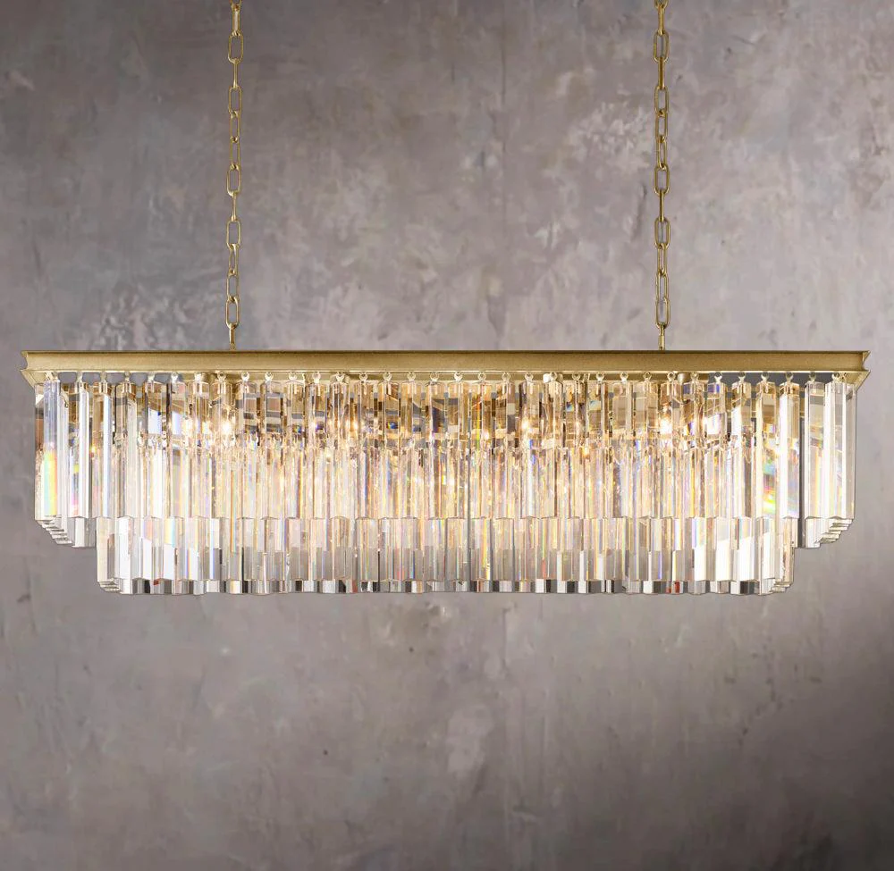 1920s Odeon Linear Pendant Light 49" - Image 3