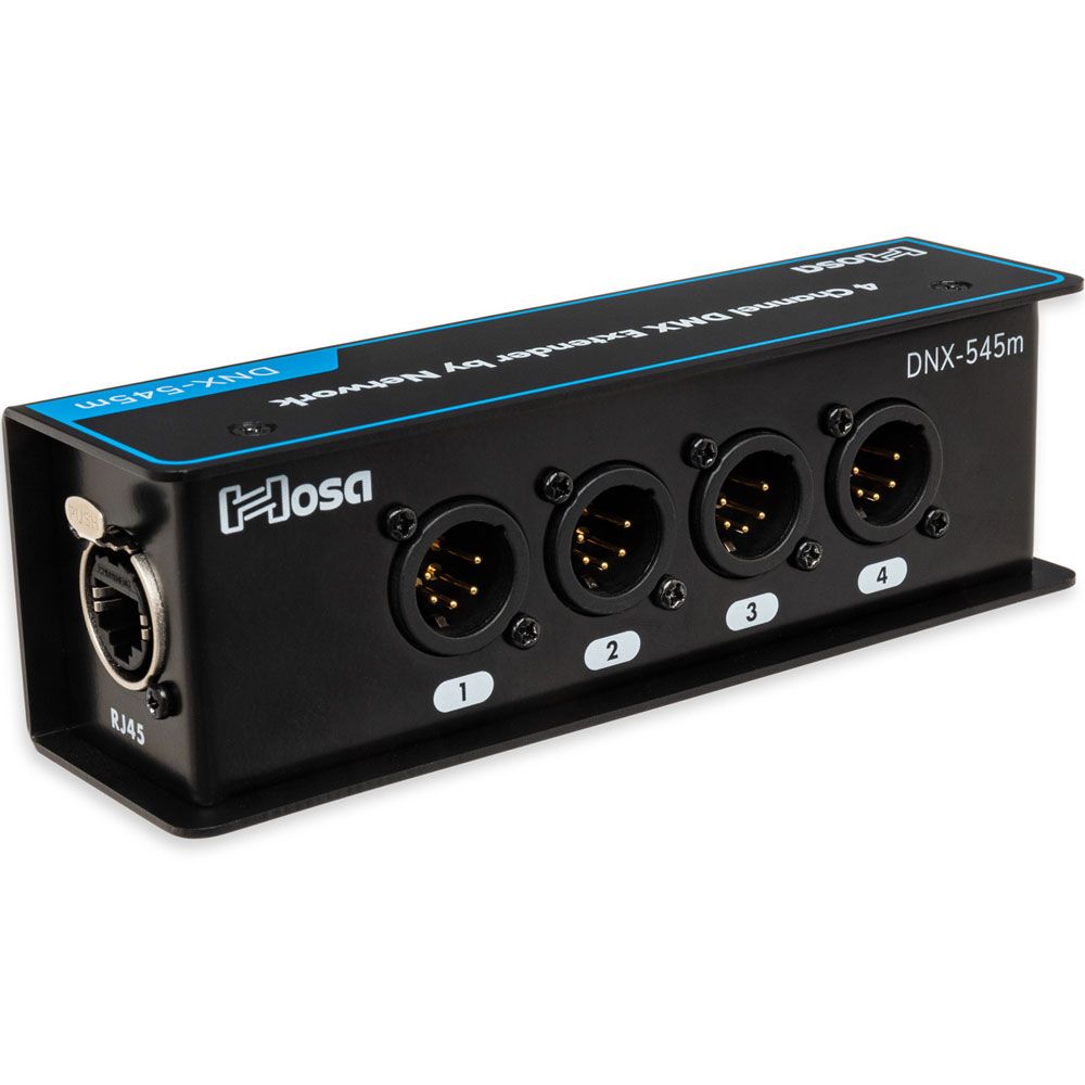 Hosa DNX545M 5 PIN DMX EXTENDER XLR5M to Network RJ45 - Image 1