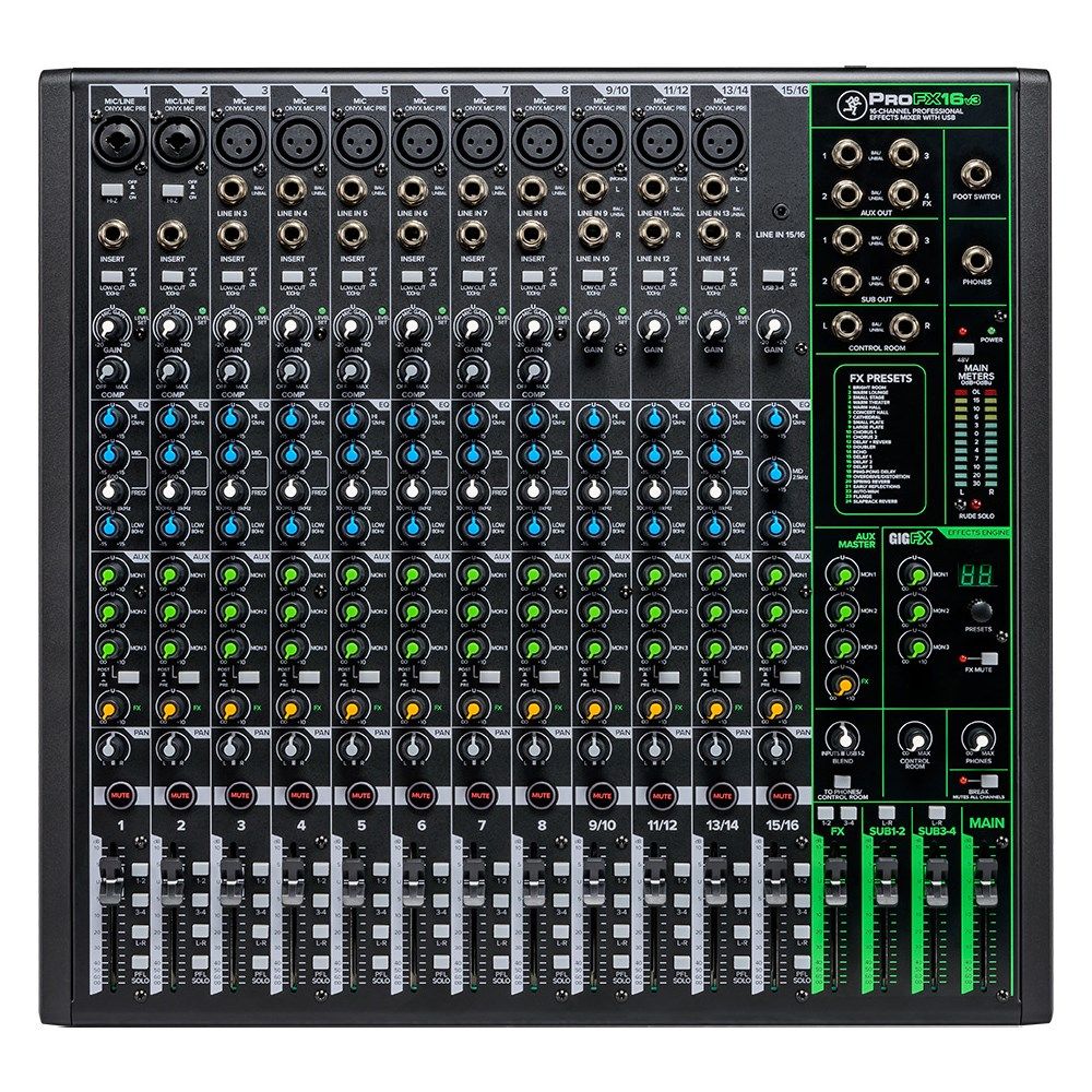 Mackie ProFX16V3 16-Channel 4-bus Mixer w/ USB - Image 1