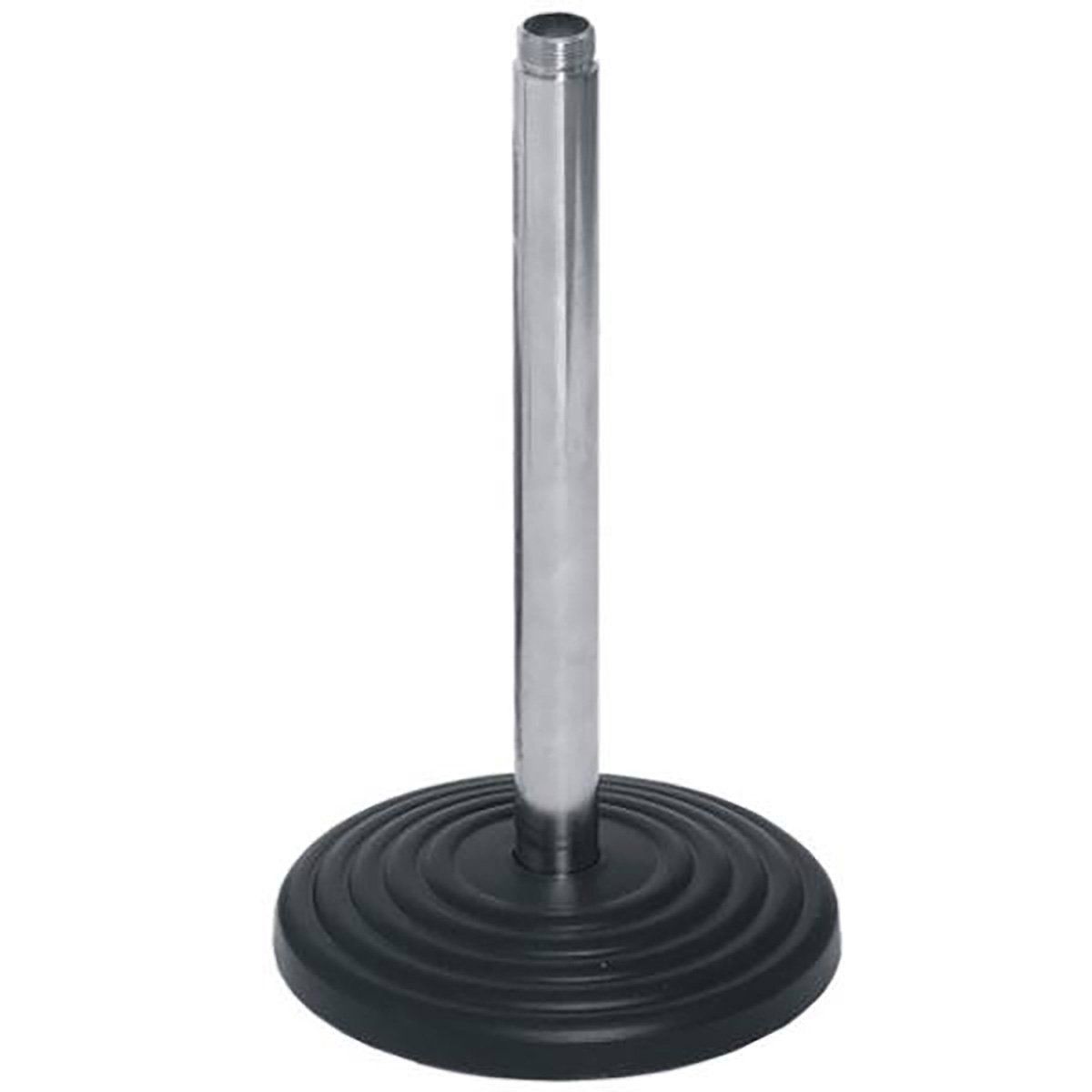 Xtreme MA341 Desktop Microphone Stand 11.5cm Base 20.5cm Height (Chrome) - Image 1