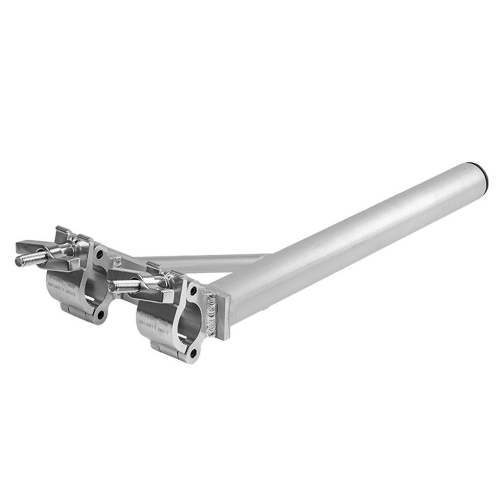 Event Lighting BOOMARM205 Boom Arm Pole w/ Single Pipe with Dual Clamps - 0.5m - Image 1