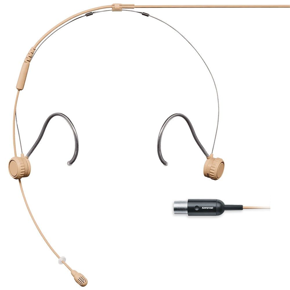 Shure TH53TO-MTQG TwinPlex TH53 Miniature Headset Microphone (Tan) - Image 1