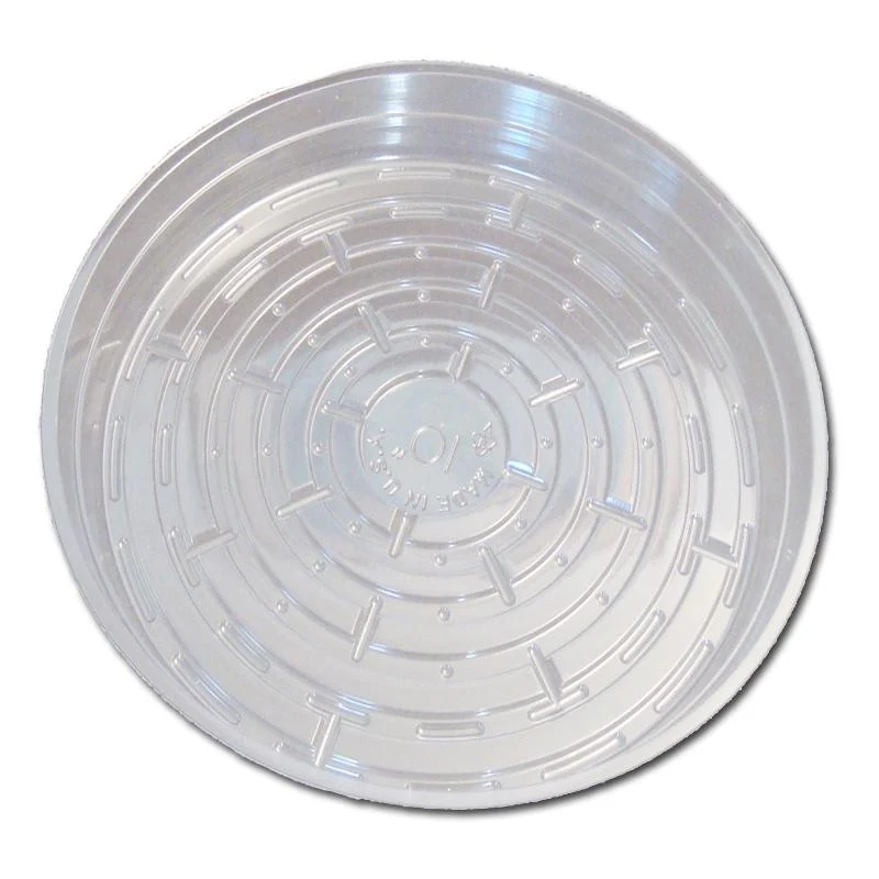 10″ Clear Plastic Saucer
