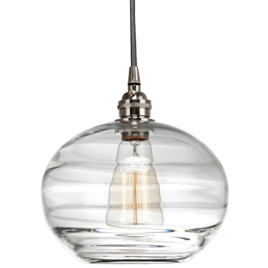 Hammerton Studio Coppa 29" Wide Artisan Crafted Optic Glass 9 Light Pendant - Image 3