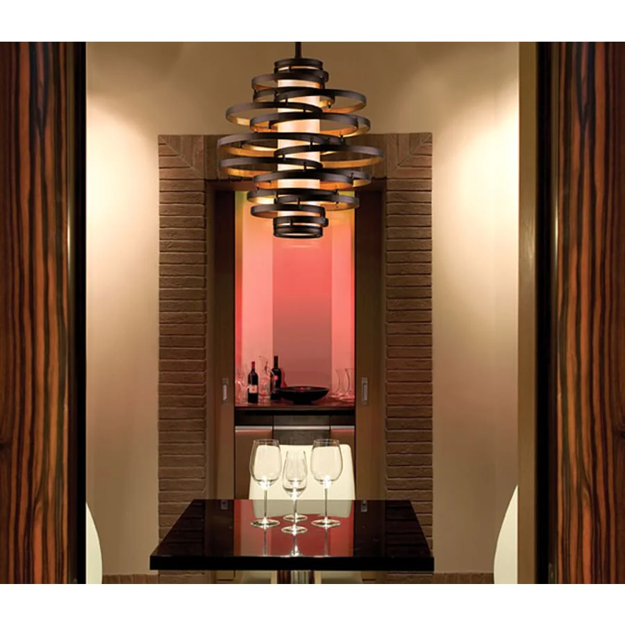 Corbett Lighting Vertigo 2 Light 18" Wide Pendant with Fabric Shade - Image 3