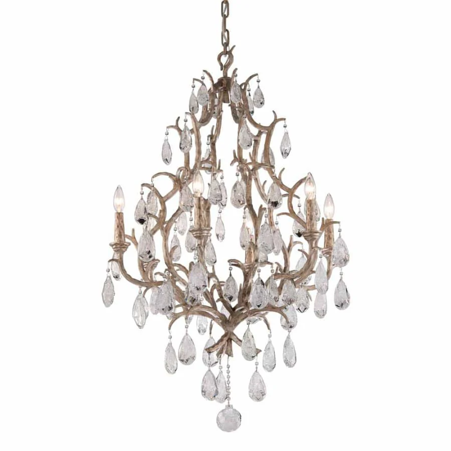 Corbett Lighting Amadeus 6 Light 28" Wide Chandelier with Crystal Accents - Image 1
