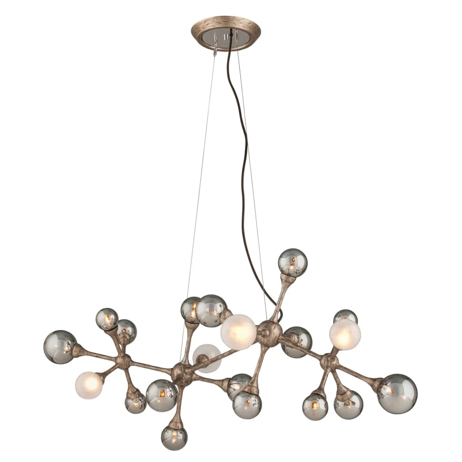 Corbett Lighting Element 20 Light Linear Pendant with Hand-Crafted Iron - Image 1