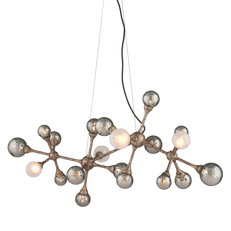 Corbett Lighting Element 20 Light Linear Pendant with Hand-Crafted Iron - Image 3