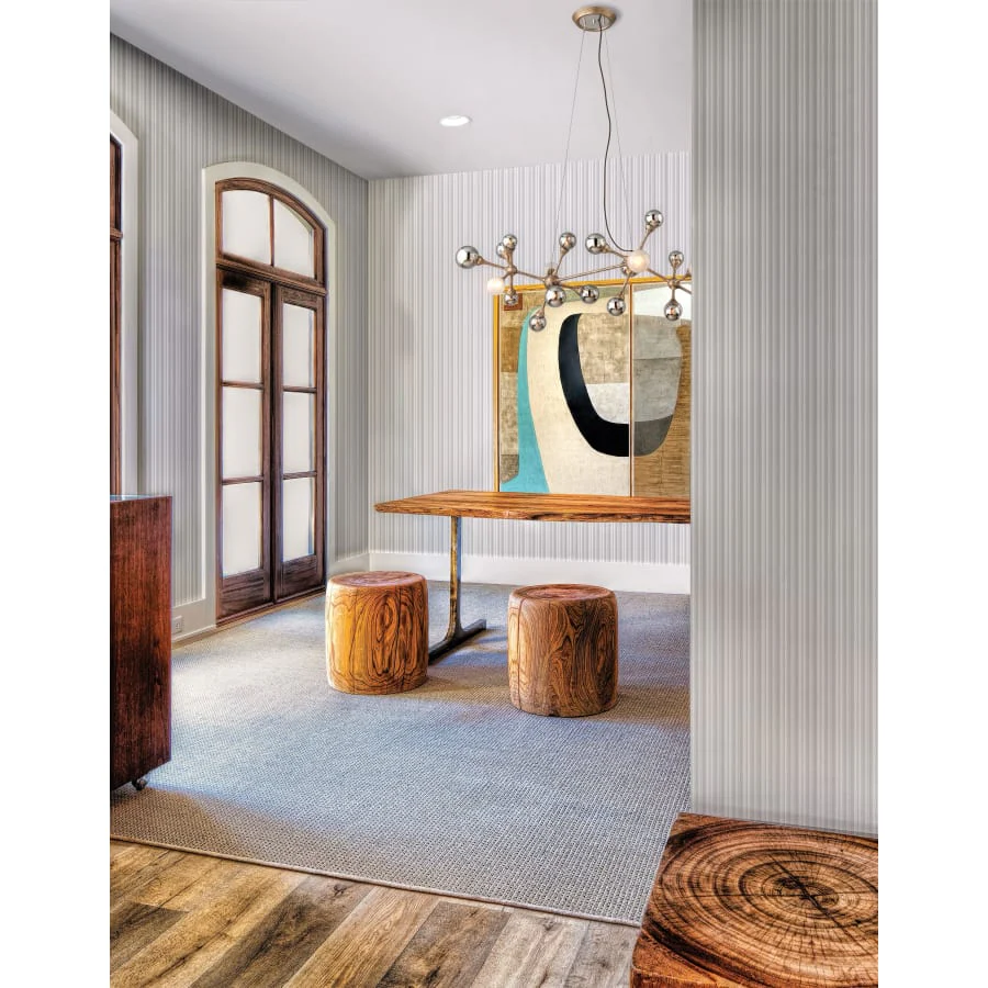 Corbett Lighting Element 20 Light Linear Pendant with Hand-Crafted Iron - Image 2