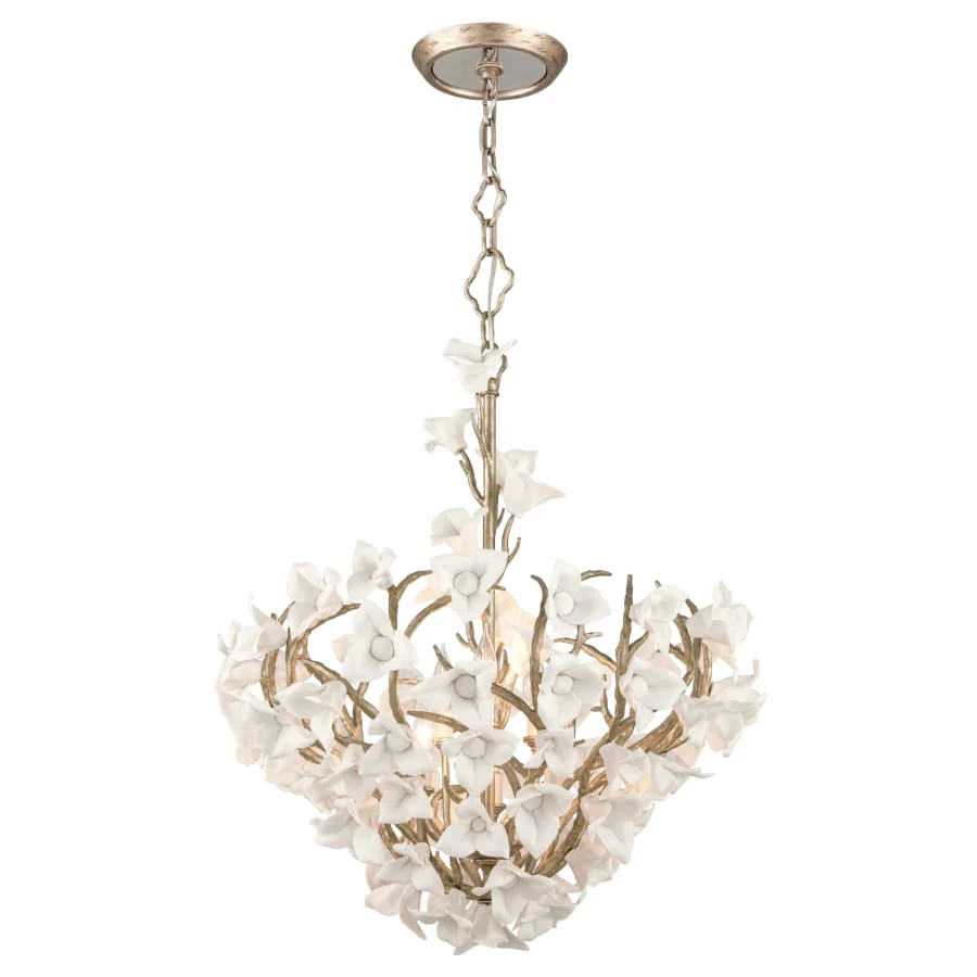 Corbett Lighting Lily 6 Light Dining Pendant with Hand-Crafted Iron