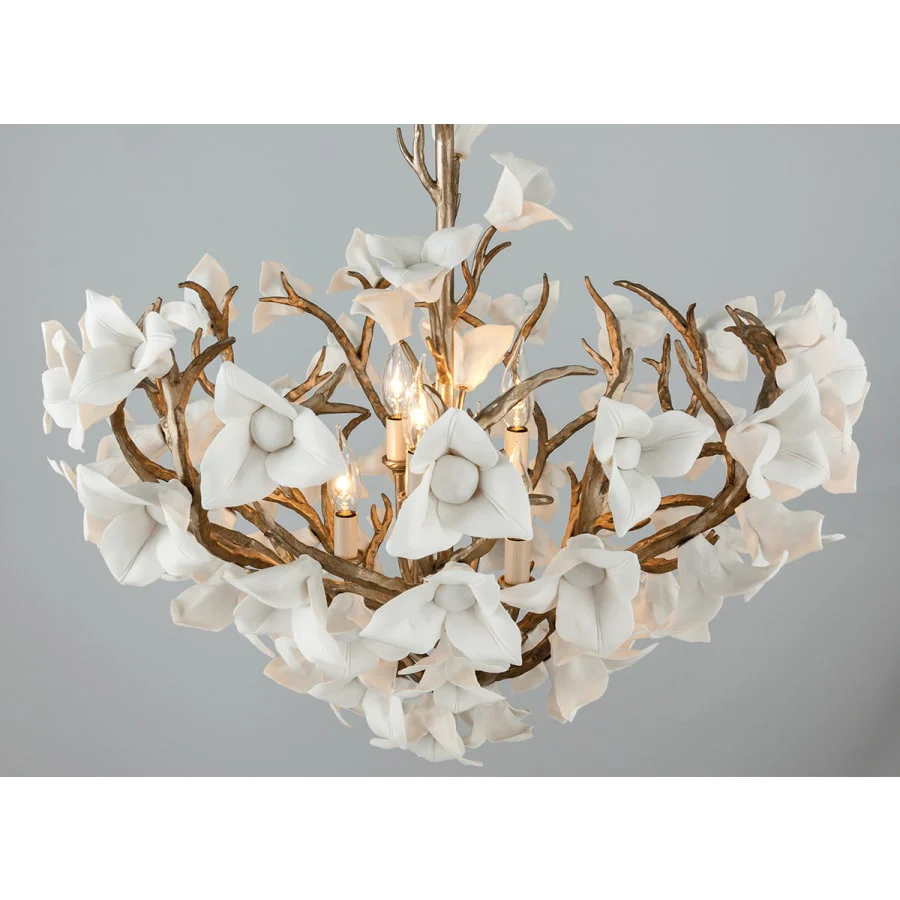 Corbett Lighting Lily 6 Light Dining Pendant with Hand-Crafted Iron - Image 3