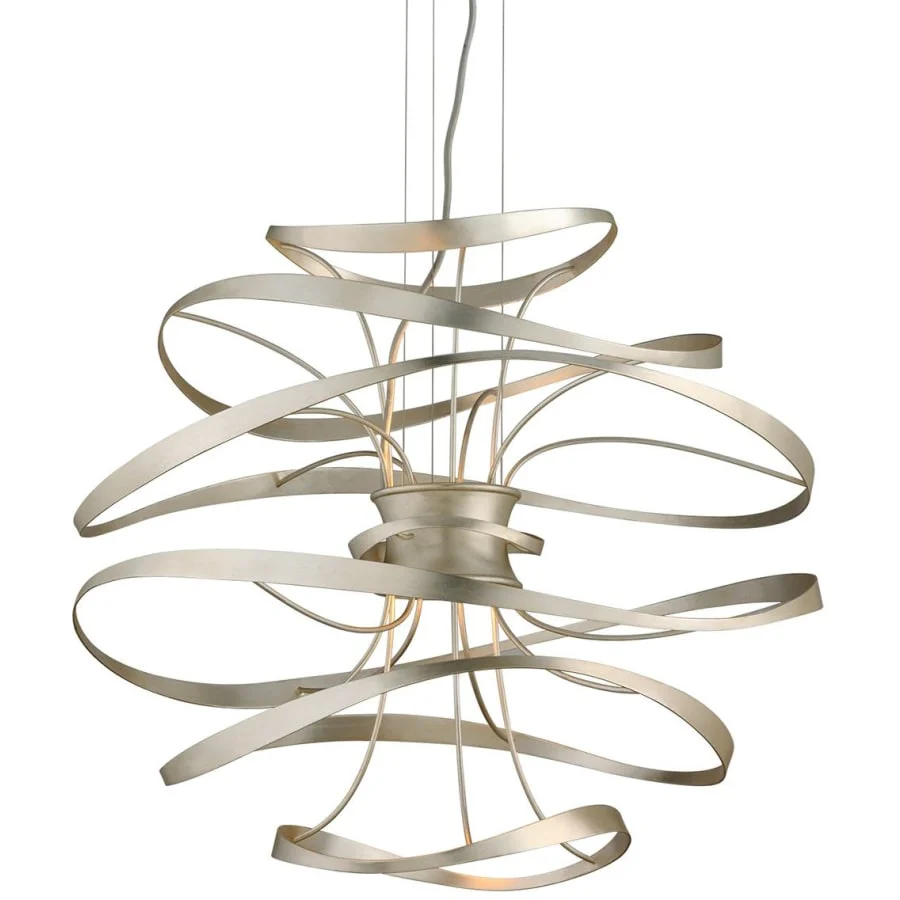 Corbett Lighting Calligraphy 2 Light 26" LED Pendant with Hand-Crafted Iron - Image 1