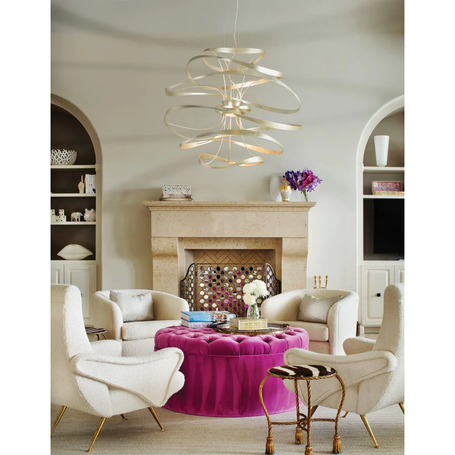 Corbett Lighting Calligraphy 2 Light 26" LED Pendant with Hand-Crafted Iron - Image 2