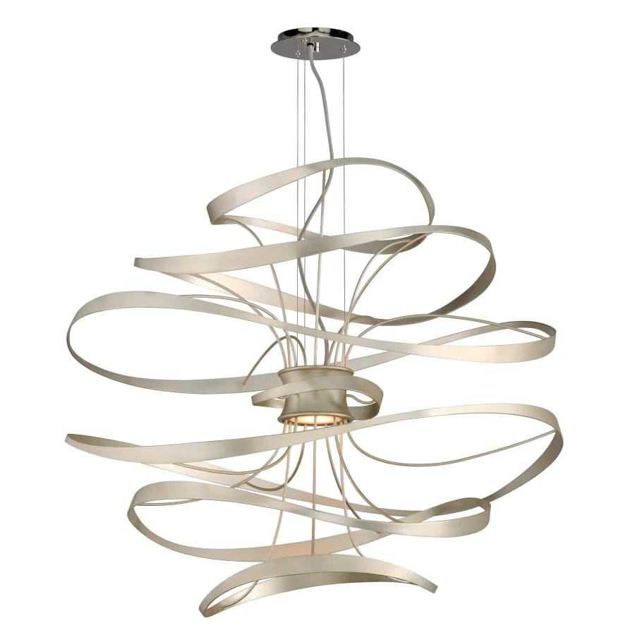 Corbett Lighting Calligraphy 2 Light 34" LED Pendant with Hand-Crafted Iron - Image 1