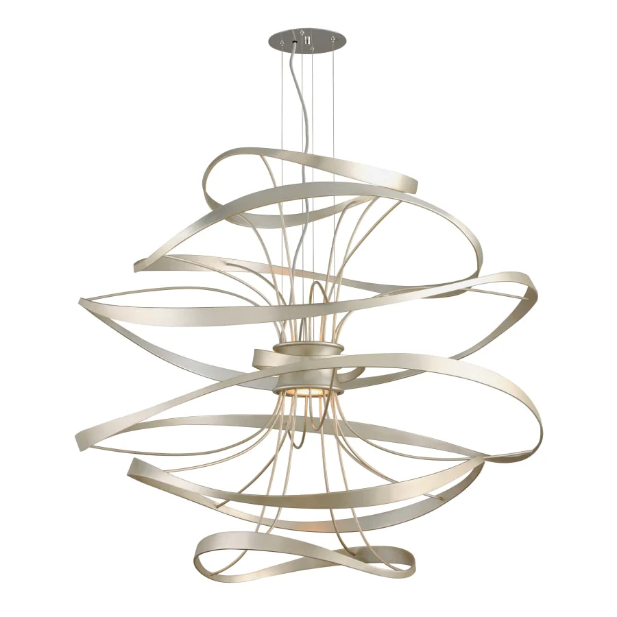 Corbett Lighting Calligraphy 2 Light 42" LED Pendant with Hand-Crafted Iron - Image 1