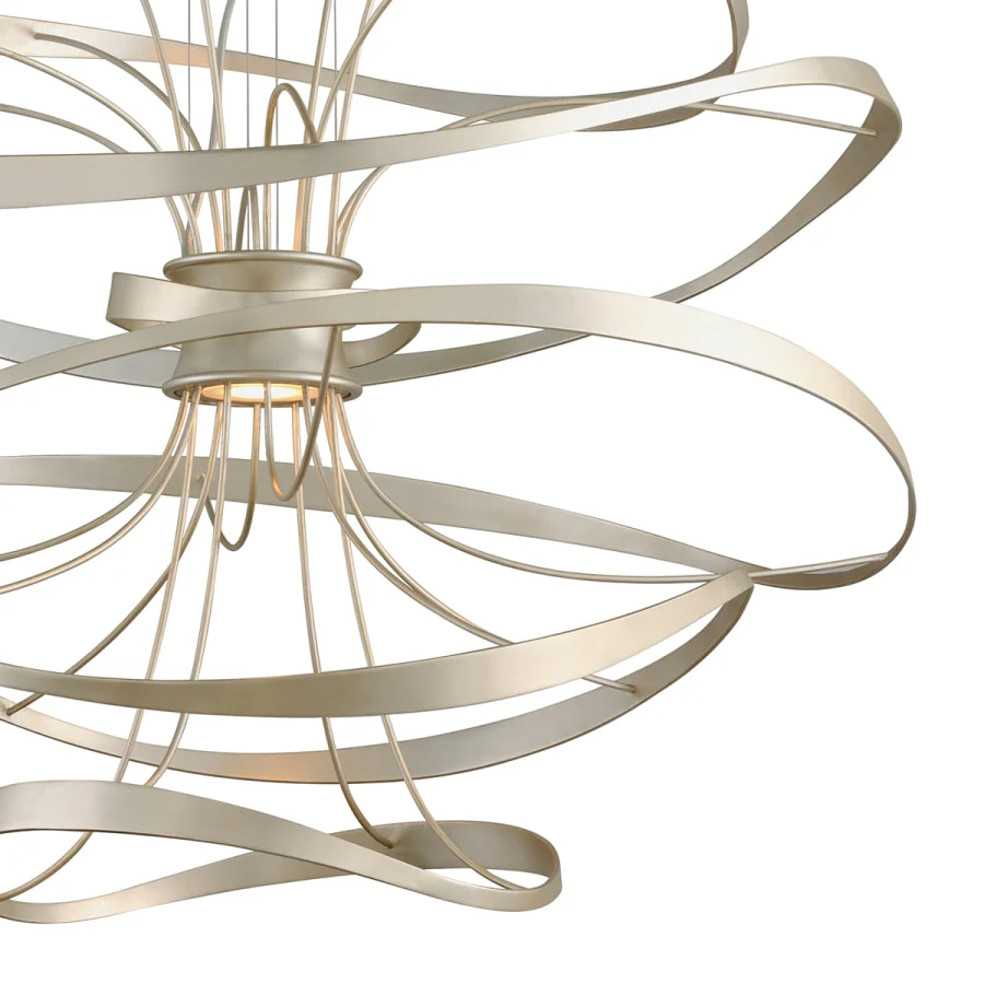 Corbett Lighting Calligraphy 2 Light 42" LED Pendant with Hand-Crafted Iron - Image 3