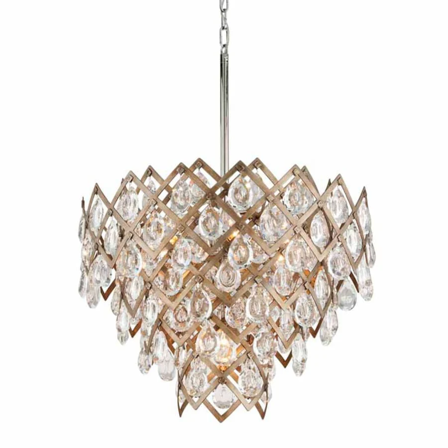 Corbett Lighting Tiara 7 Light 25-3/4" Wide Chandelier with Crystal Accents - Image 1