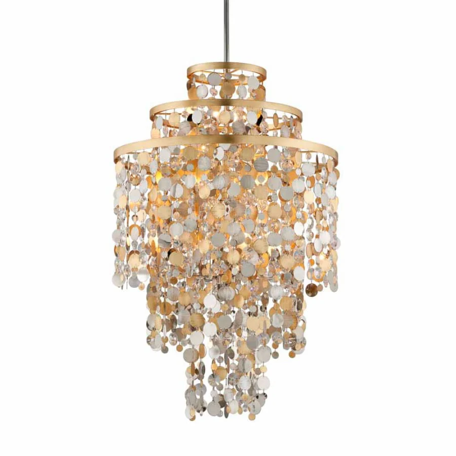 Corbett Lighting Ambrosia 11 Light 32" Wide Pendant with Crystal Accents - Image 1