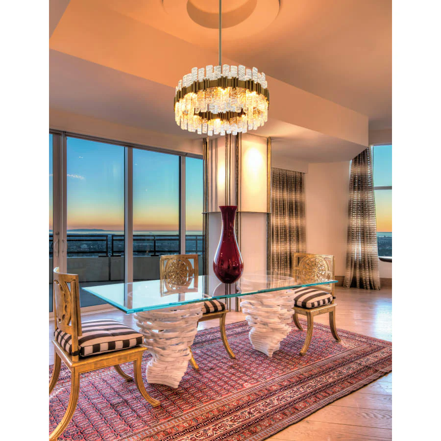 Corbett Lighting Ciro 10 Light 36" Wide Pendant with Handmade Glass Shade - Image 2