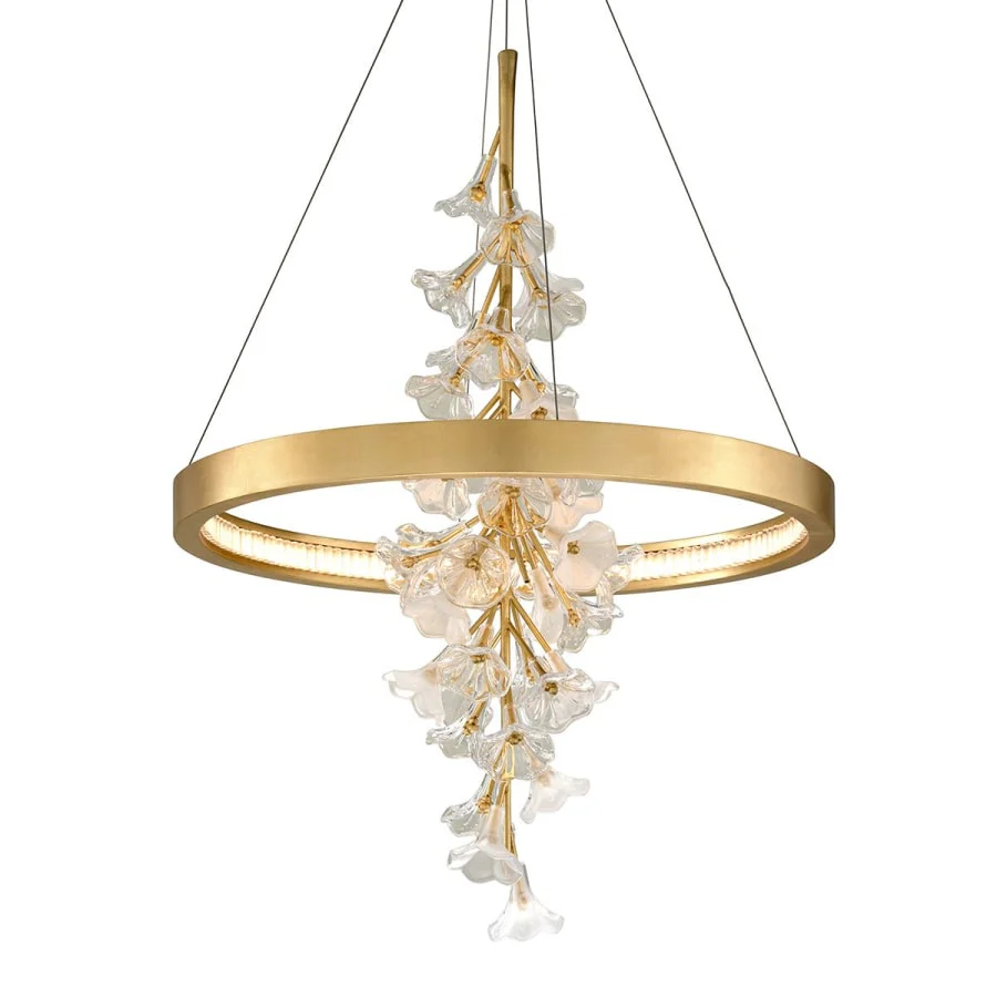 Corbett Lighting Jasmine Single Light 28" Wide LED Ring Chandelier - Image 1