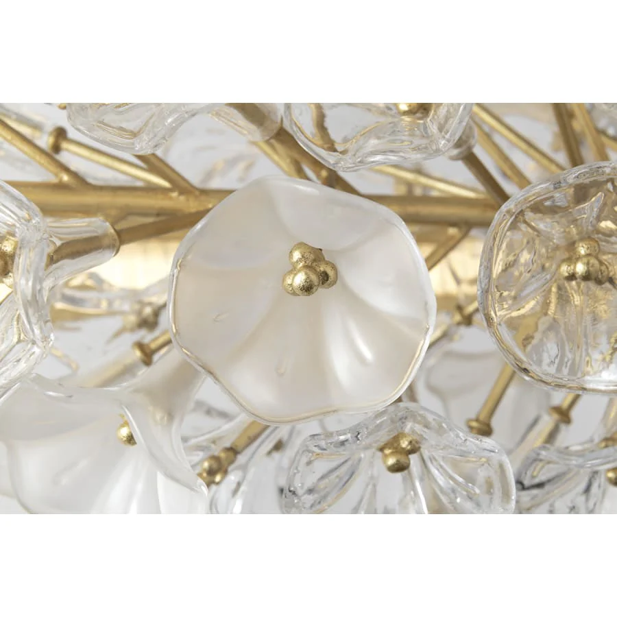 Corbett Lighting Jasmine 44" Wide LED Suspension Ring Chandelier with Flower Motif Centerpiece - Image 2