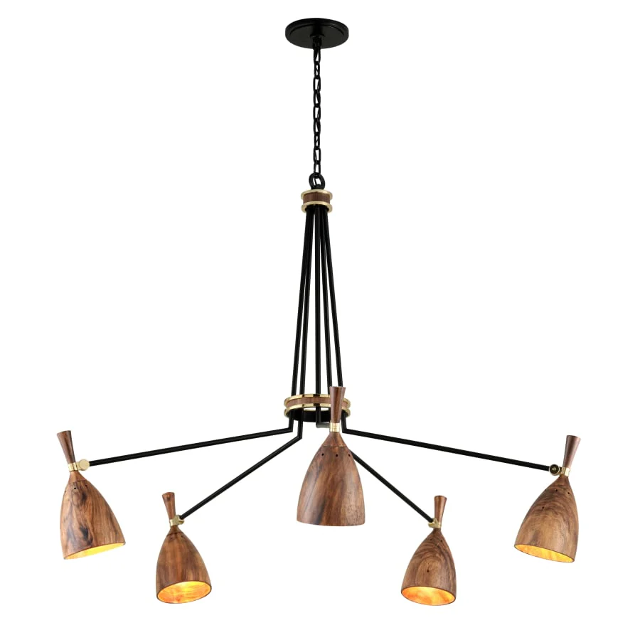 Corbett Lighting Utopia 5 Light 51" Wide LED Chandelier - Image 2
