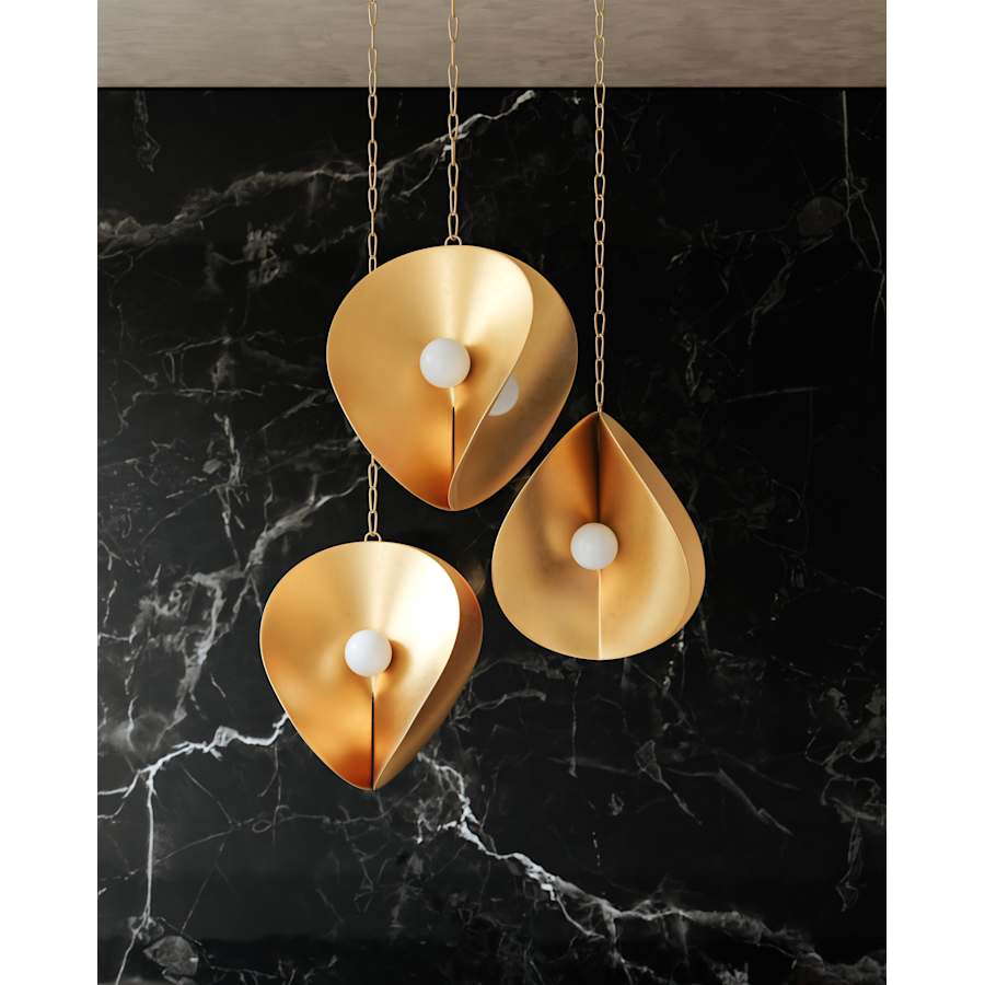 Corbett Lighting Peony 4 Light 30" Wide Abstract Pendant - Image 2