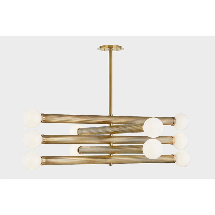 Corbett Lighting Pienza 10 Light 50" Wide Linear Chandelier - Image 3