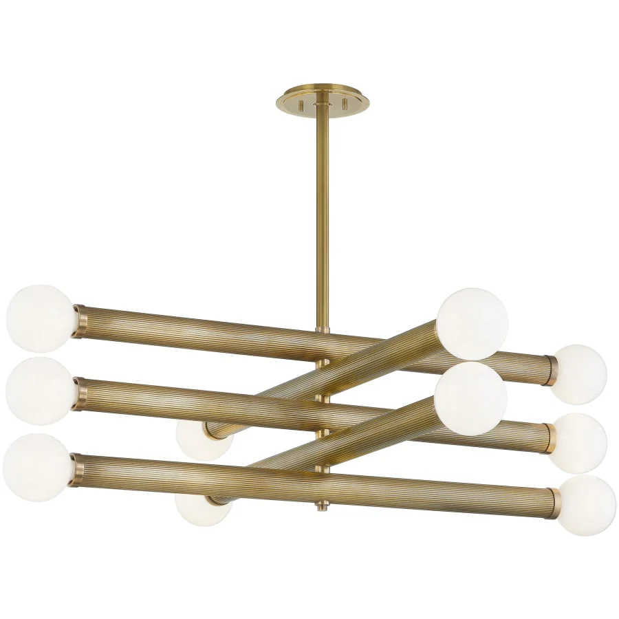 Corbett Lighting Pienza 10 Light 50" Wide Linear Chandelier - Image 1