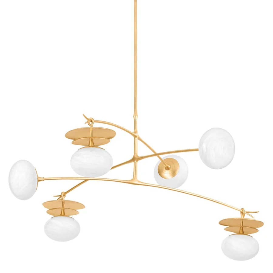 Corbett Lighting Ceylon 6 Light 57" Wide Abstract Chandelier - Image 1