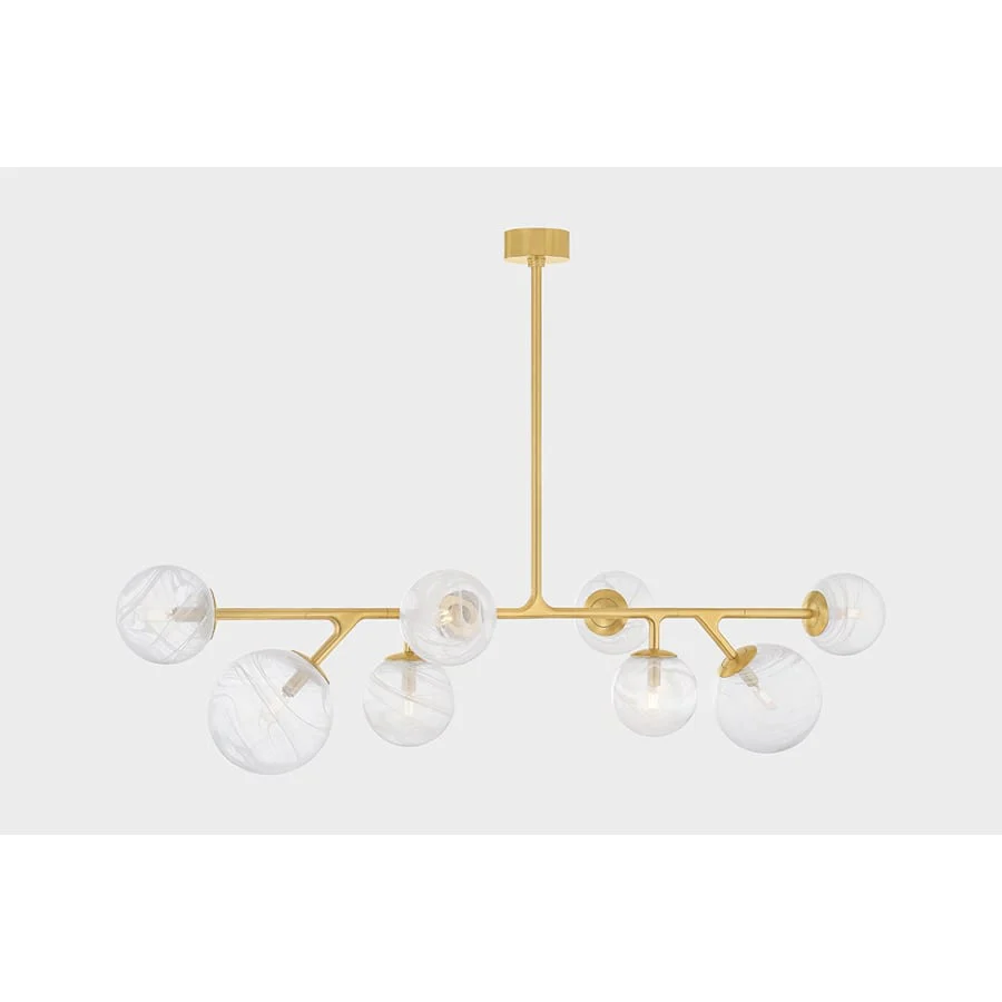 Corbett Lighting Glasgow 8 Light 22" Wide Linear Pendant - Image 3