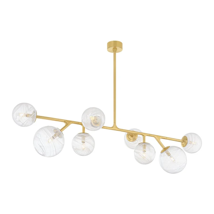 Corbett Lighting Glasgow 8 Light 22" Wide Linear Pendant - Image 1