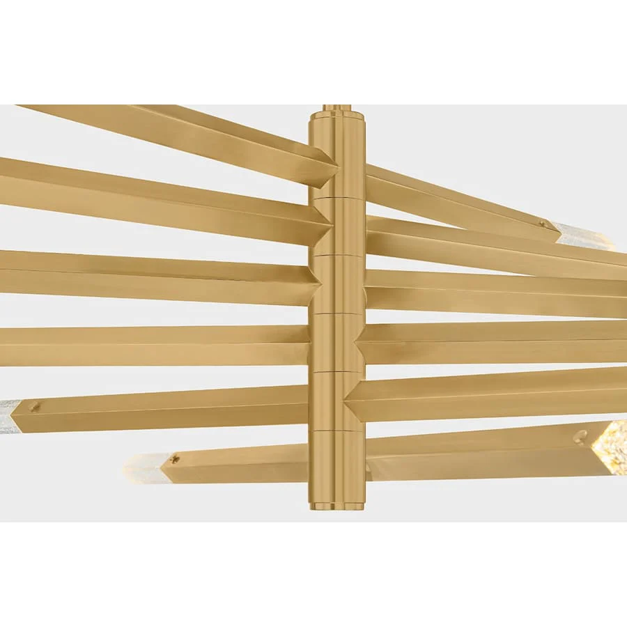 Corbett Lighting Strasbourg 42" Wide LED Abstract Chandelier with Optic Glass Shades - Image 2