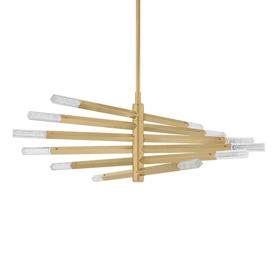 Corbett Lighting Strasbourg 42" Wide LED Abstract Chandelier with Optic Glass Shades - Image 1