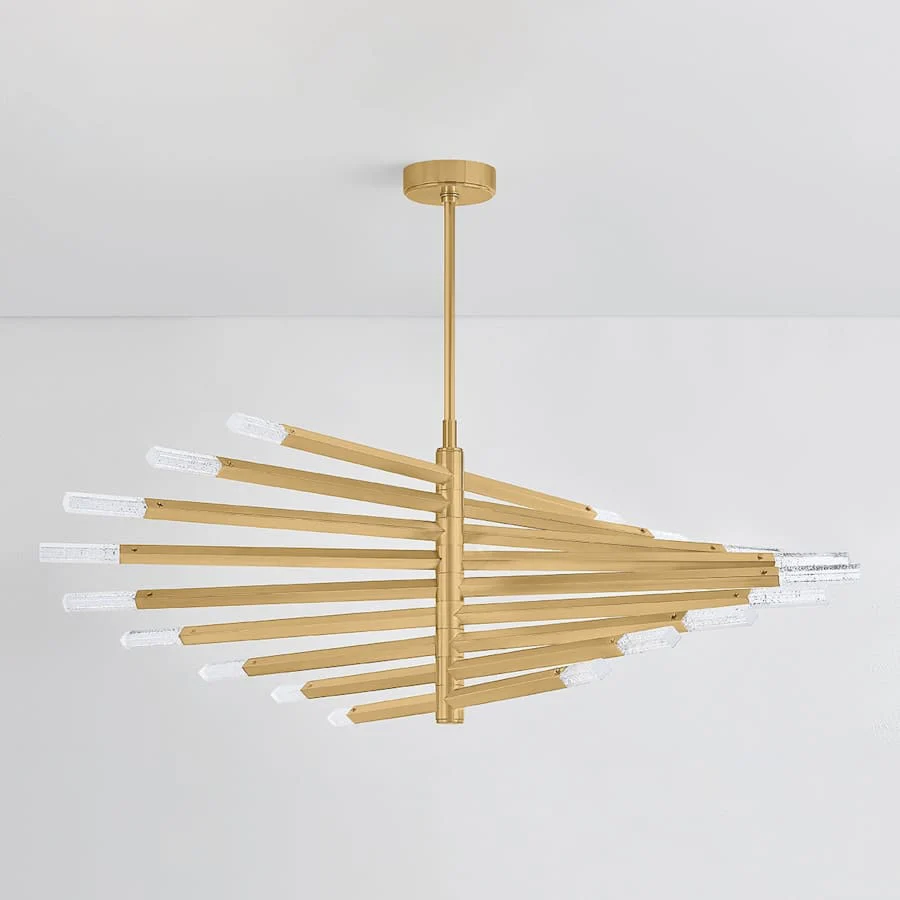 Corbett Lighting Strasbourg 56" Wide LED Abstract Chandelier with Optic Glass Shades - Image 2