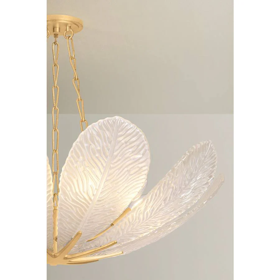 Corbett Lighting Galena 9 Light 34" Wide Pendant with Piastre Glass Shades - Image 3