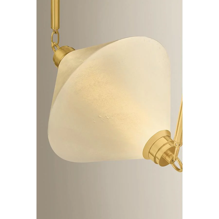 Corbett Lighting Solara 66" Wide LED Multi Light Pendant with Seedy Cloud Glass Shades - Image 2