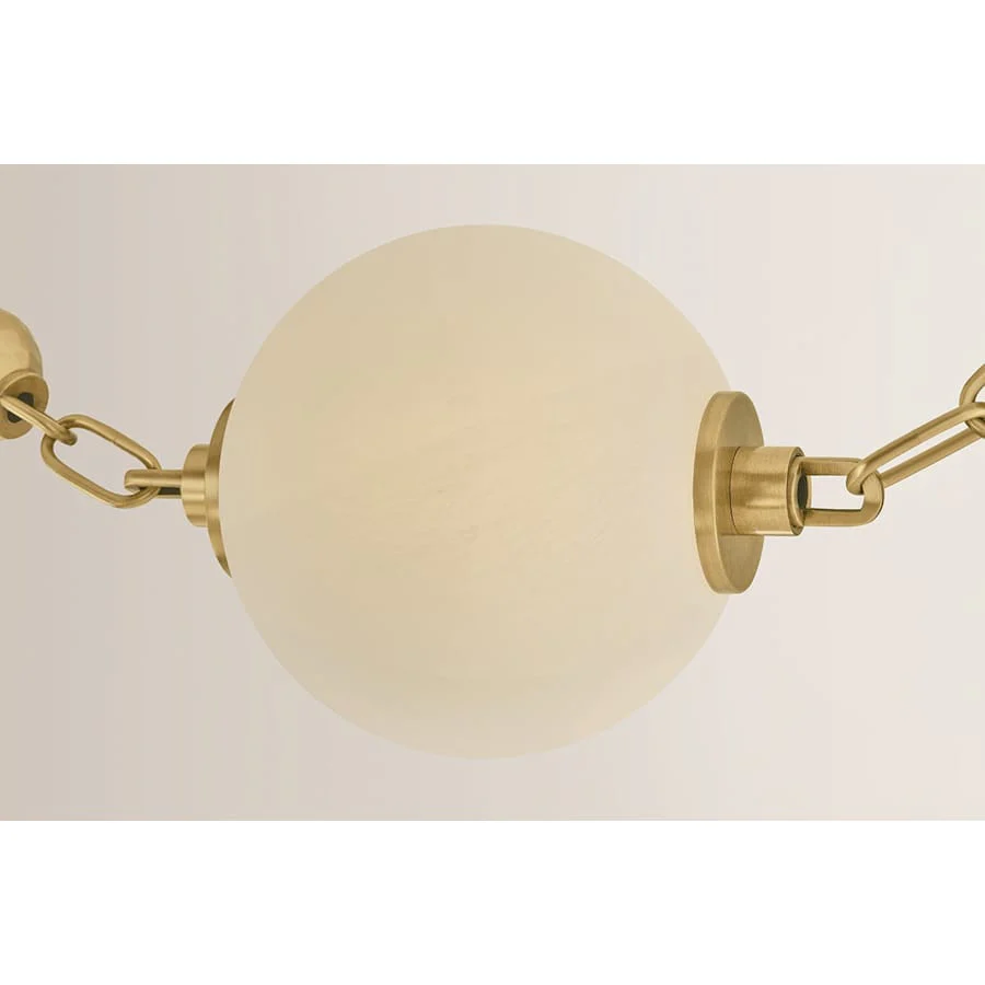 Corbett Lighting Corda 26" Wide LED Multi Light Pendant with Matte Cloud Glass Shades - Image 2