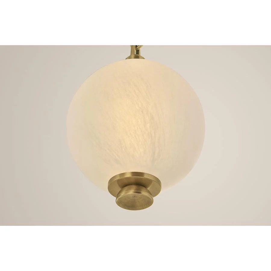 Corbett Lighting Corda 118" Wide LED Multi Light Pendant with Matte Cloud Glass Shades - Image 2