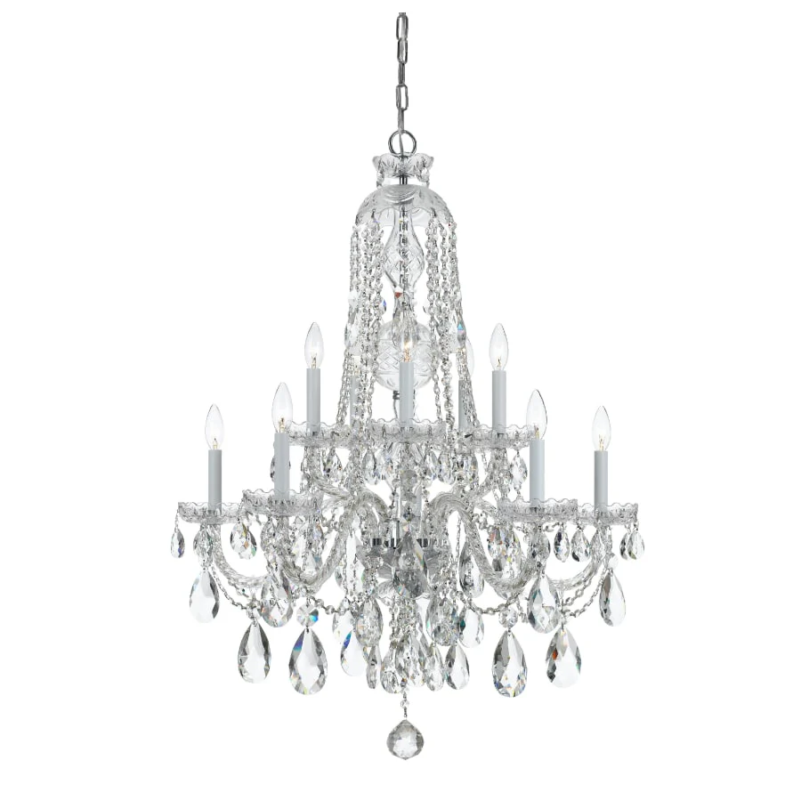 Crystorama Lighting Group Traditional Crystal 10 Light 32" Wide Crystal Chandelier with Swarovski Spectra Crystal Accents - Image 1