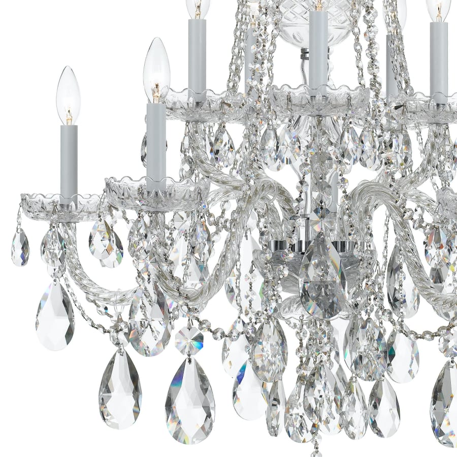 Crystorama Lighting Group Traditional Crystal 10 Light 32" Wide Crystal Chandelier with Swarovski Spectra Crystal Accents - Image 2