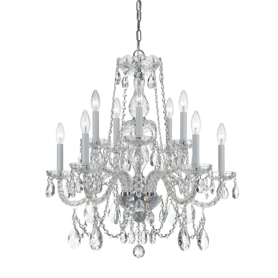 Crystorama Lighting Group Traditional Crystal 10 Light 26" Wide Crystal Chandelier with Swarovski Strass Crystal Accents - Image 1