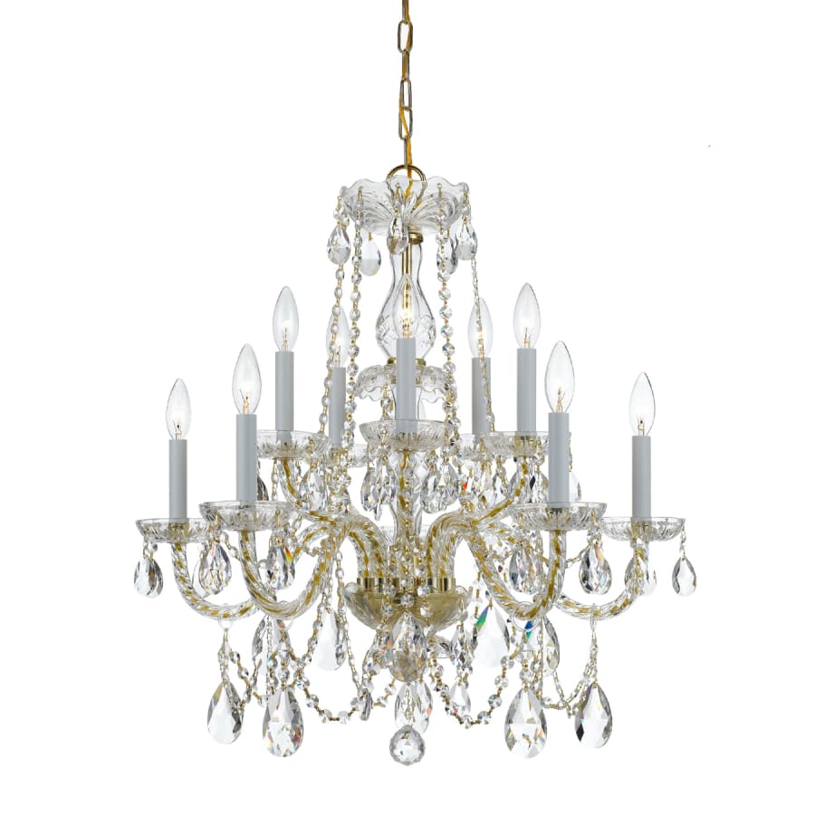 Crystorama Lighting Group Traditional Crystal 10 Light 26" Wide Crystal Chandelier with Swarovski Spectra Crystal Accents - Image 1