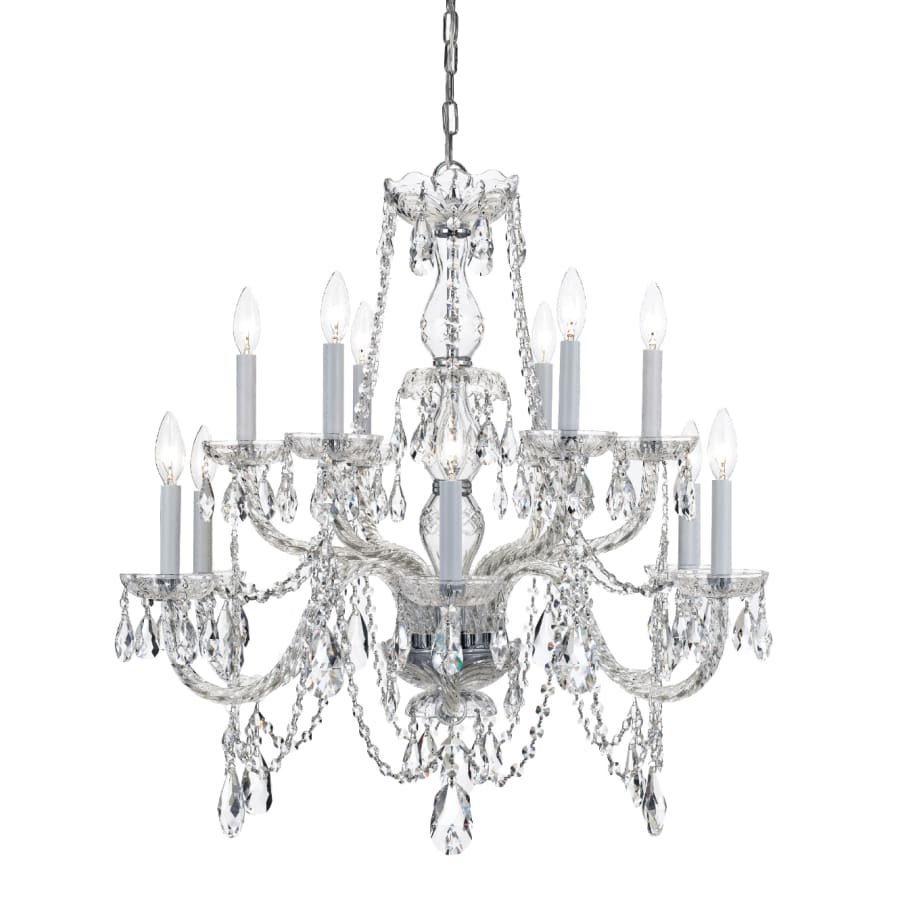 Crystorama Lighting Group Traditional Crystal 12 Light 31" Wide Crystal Chandelier with Swarovski Spectra Crystal Accents - Image 1