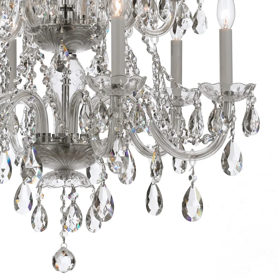 Crystorama Lighting Group Traditional Crystal 12 Light 26" Wide Crystal Chandelier with Swarovski Strass Crystal Accents - Image 2