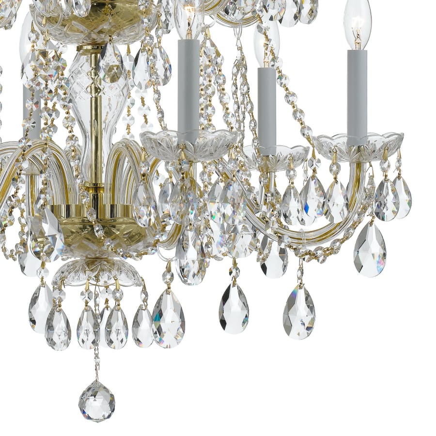 Crystorama Lighting Group Traditional Crystal 12 Light 26" Wide Crystal Chandelier with Swarovski Strass Crystal Accents - Image 3