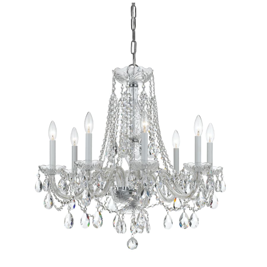 Crystorama Lighting Group Traditional Crystal 8 Light 26" Wide Crystal Chandelier with Swarovski Strass Crystal Accents - Image 1