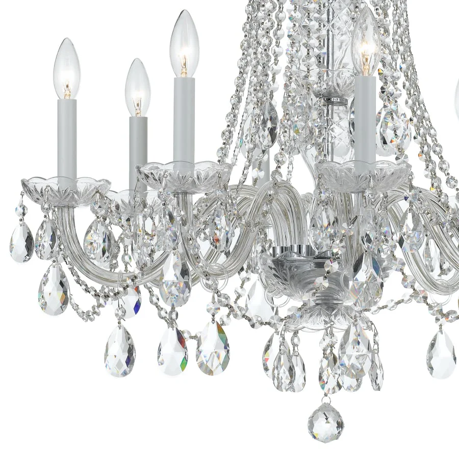 Crystorama Lighting Group Traditional Crystal 8 Light 26" Wide Crystal Chandelier with Swarovski Strass Crystal Accents - Image 2