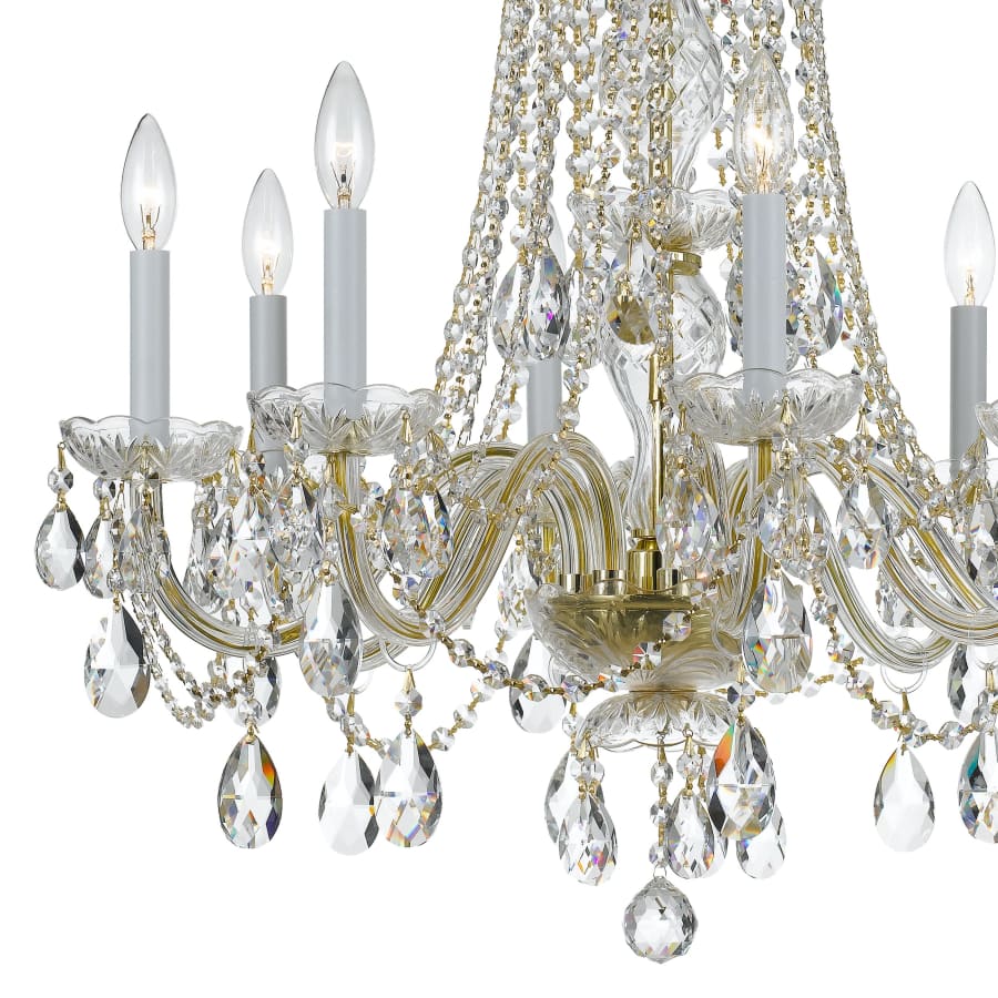 Crystorama Lighting Group Traditional Crystal 8 Light 26" Wide Crystal Chandelier with Swarovski Strass Crystal Accents - Image 3