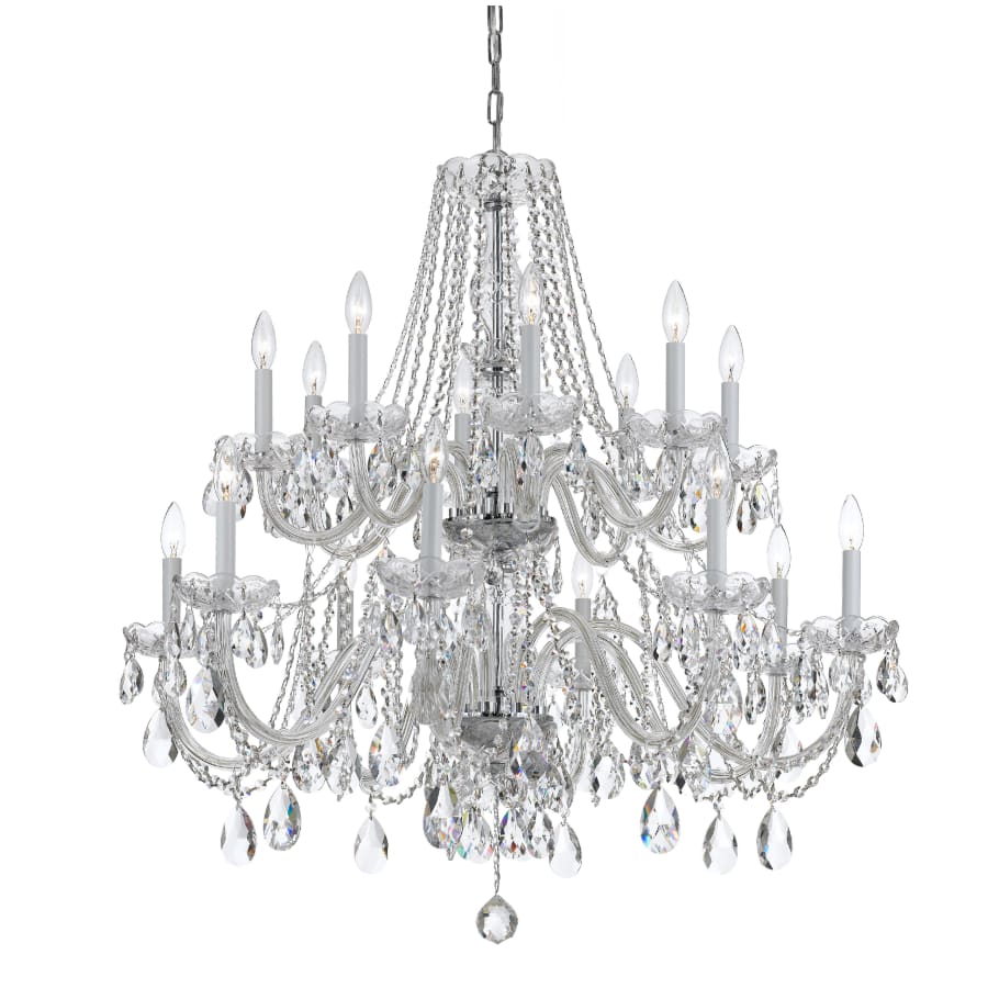 Crystorama Lighting Group Traditional Crystal 16 Light 37" Wide Crystal Chandelier with Swarovski Strass Crystal Accents - Image 1